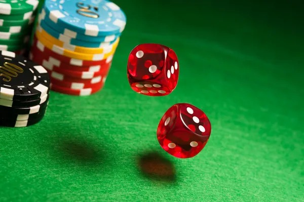 Live dealer studio with video feed and betting interface